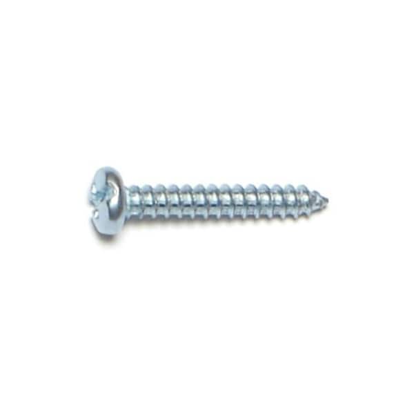 Midwest Fastener Sheet Metal Screw, #4 x 3/4 in, Zinc Plated Steel Pan Head Combination Phillips/Slotted Drive 67585 - main